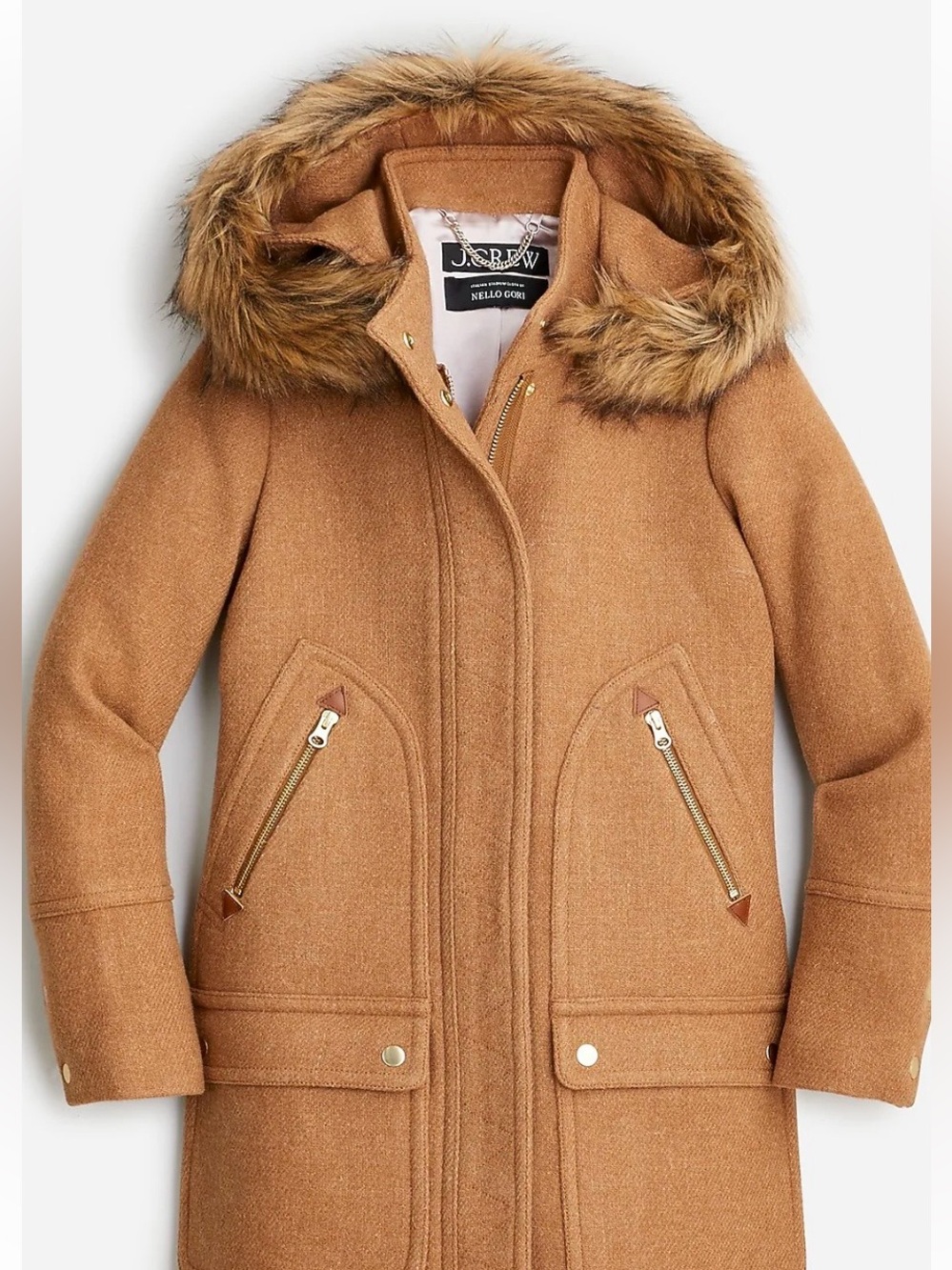 J Crew Chateau Parka in Italian Stadium-Cloth (6P)